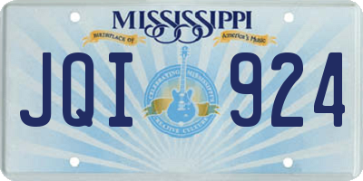 MS license plate JQI924