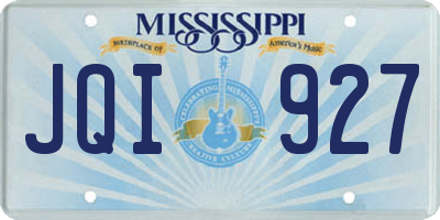 MS license plate JQI927