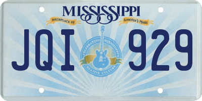 MS license plate JQI929