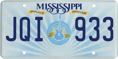 MS license plate JQI933