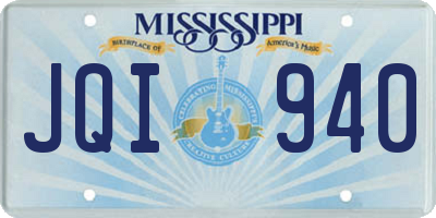 MS license plate JQI940
