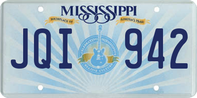 MS license plate JQI942