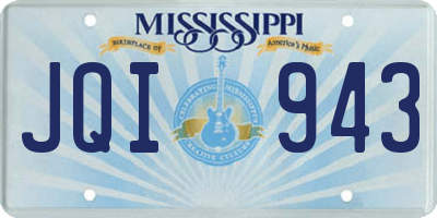 MS license plate JQI943