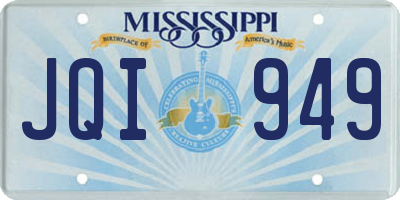 MS license plate JQI949