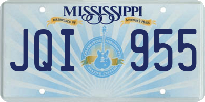 MS license plate JQI955