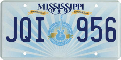 MS license plate JQI956