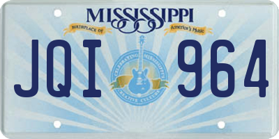 MS license plate JQI964