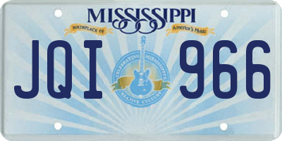 MS license plate JQI966