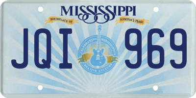 MS license plate JQI969