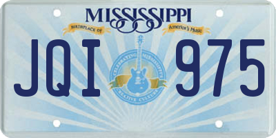 MS license plate JQI975