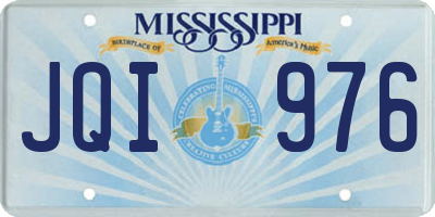MS license plate JQI976