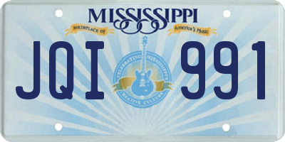 MS license plate JQI991