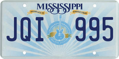 MS license plate JQI995