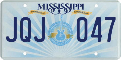 MS license plate JQJ047