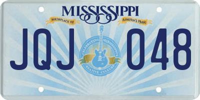 MS license plate JQJ048
