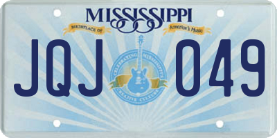 MS license plate JQJ049