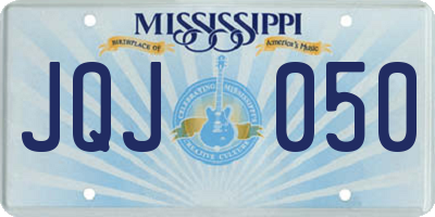 MS license plate JQJ050