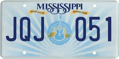 MS license plate JQJ051