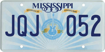 MS license plate JQJ052