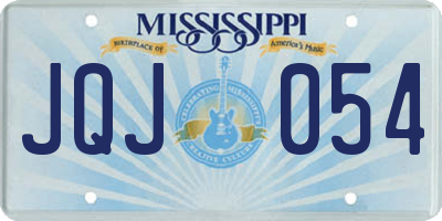 MS license plate JQJ054