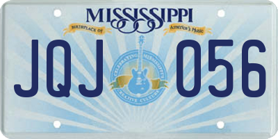 MS license plate JQJ056