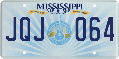 MS license plate JQJ064