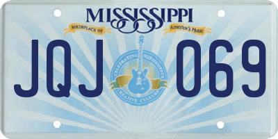 MS license plate JQJ069
