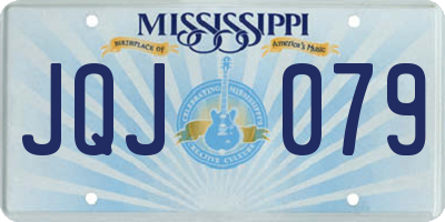 MS license plate JQJ079