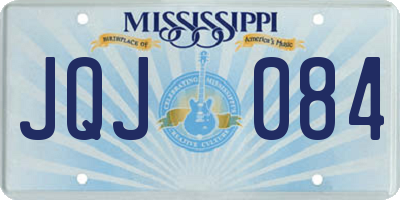 MS license plate JQJ084
