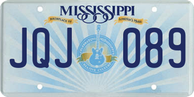MS license plate JQJ089