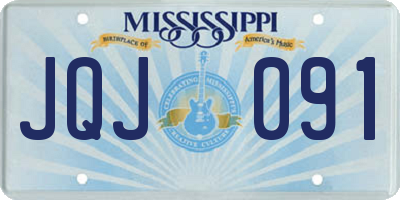 MS license plate JQJ091