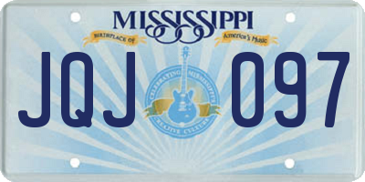 MS license plate JQJ097