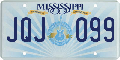 MS license plate JQJ099