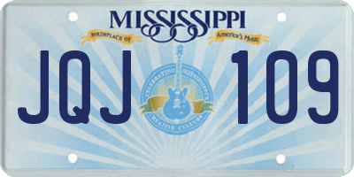 MS license plate JQJ109