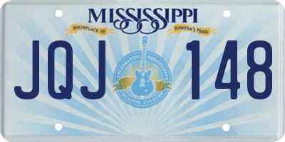 MS license plate JQJ148