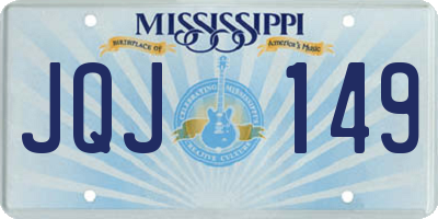 MS license plate JQJ149