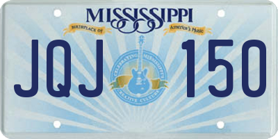 MS license plate JQJ150