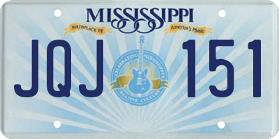 MS license plate JQJ151