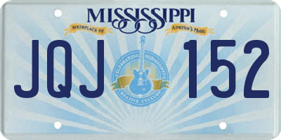 MS license plate JQJ152
