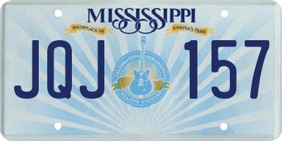 MS license plate JQJ157