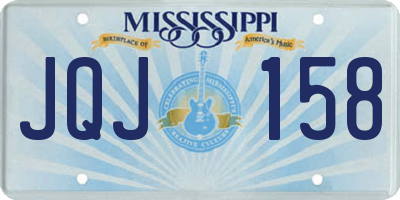 MS license plate JQJ158
