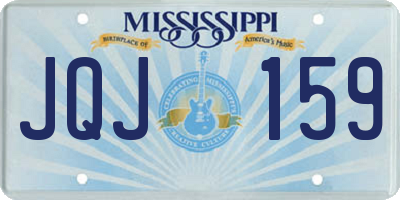MS license plate JQJ159