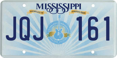 MS license plate JQJ161