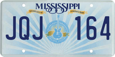 MS license plate JQJ164