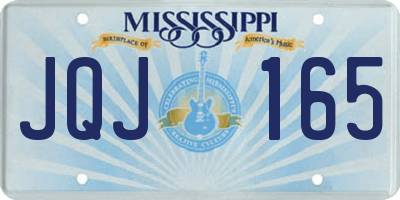 MS license plate JQJ165