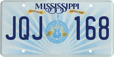 MS license plate JQJ168