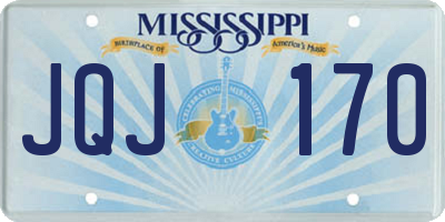 MS license plate JQJ170