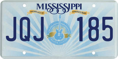 MS license plate JQJ185