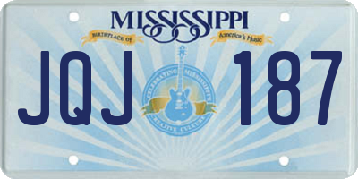 MS license plate JQJ187
