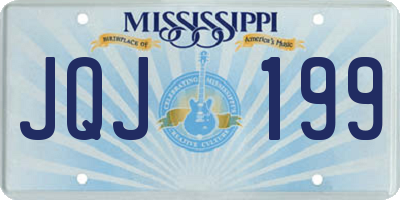 MS license plate JQJ199